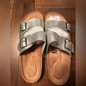 Silver sandals